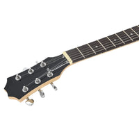 Chitarra Elettrica Principianti e Custodia Marrone Nera 4/4 39" 70188