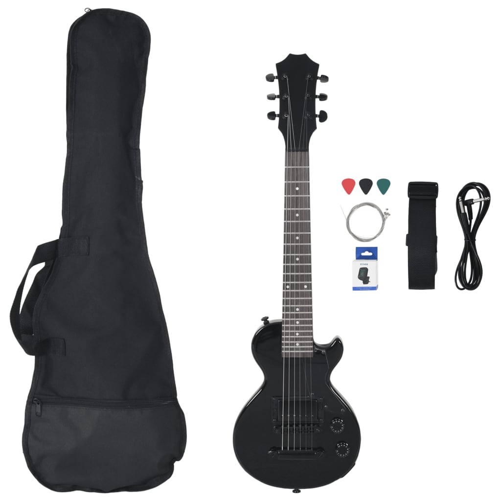 Chitarra Elettrica per Bambini con Custodia Nera 3/4 30"cod mxl 110332