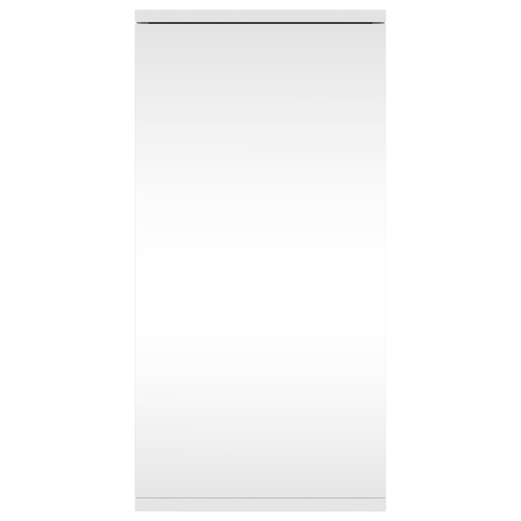 Armadietto Angolare con Specchio da Bagno Bianco 30x24x60 cm 357977