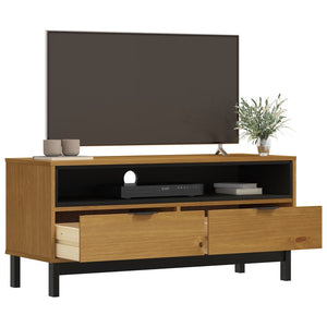 Mobile TV FLAM 110x40x50 cm in Legno Massello di Pino 357819