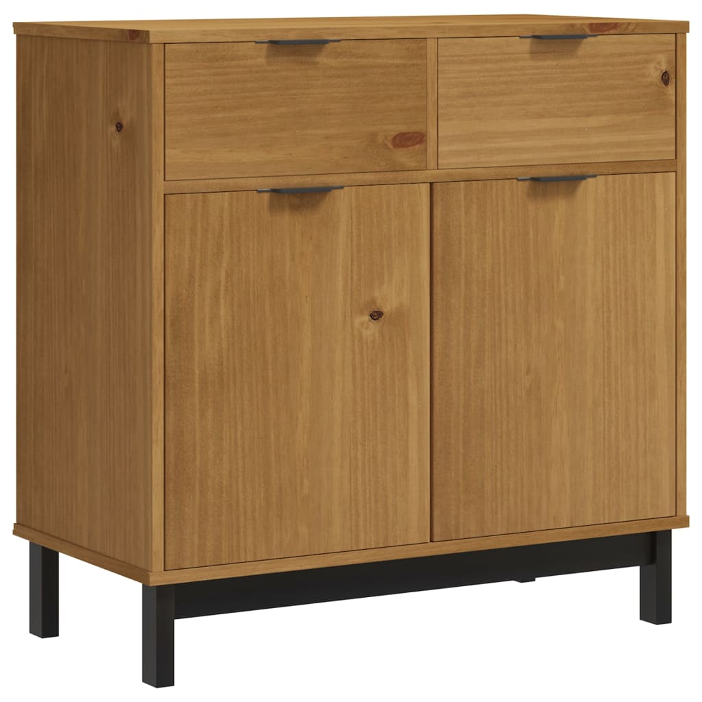 Credenza FLAM 80x40x80 cm in Legno Massello di Pino 357827