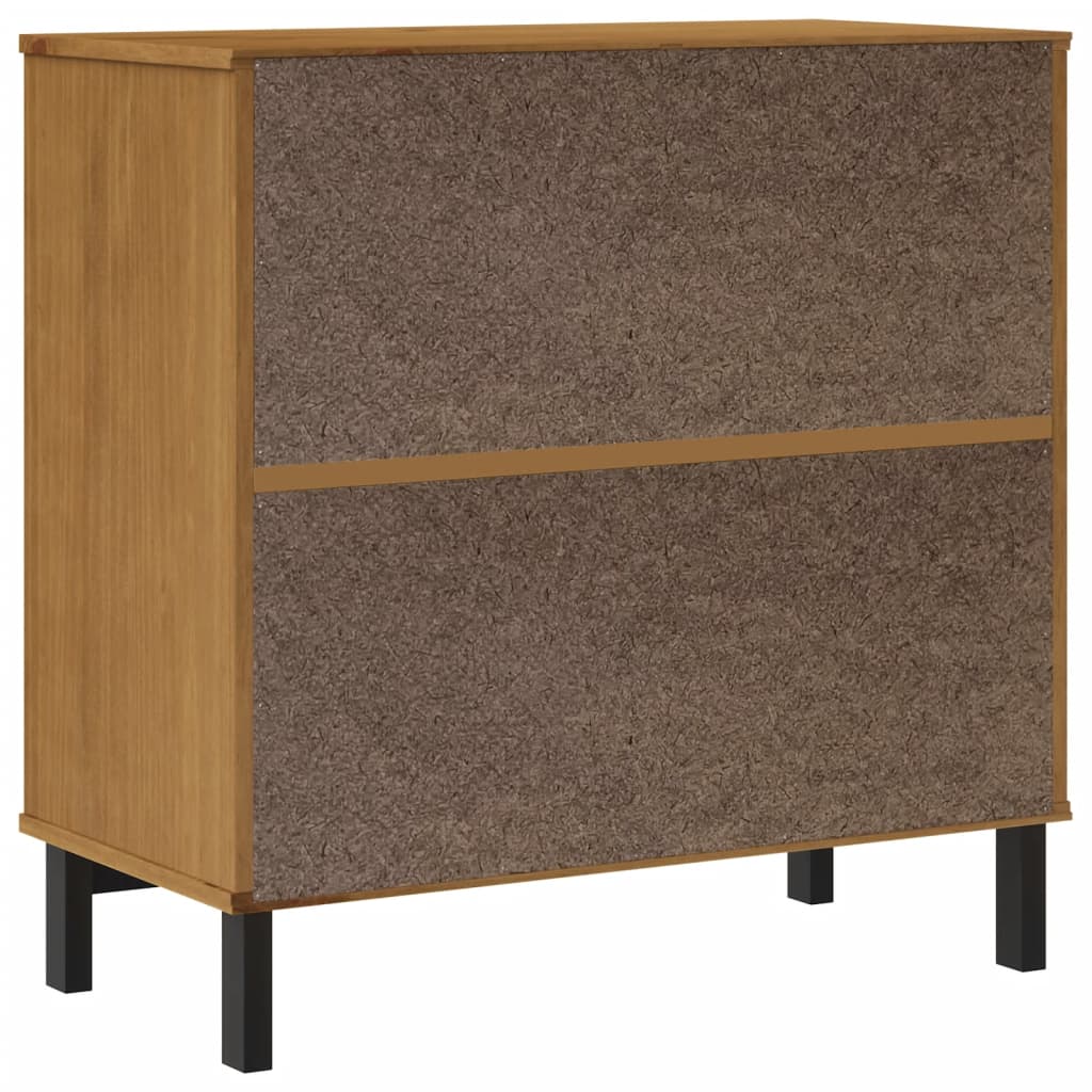 Credenza FLAM 80x40x80 cm in Legno Massello di Pino 357827