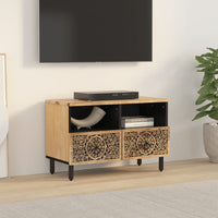 Mobile Porta TV 70x33x46 cm in Legno Massello di Mango 358213