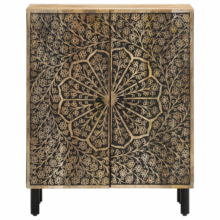 Credenza 60x33x75 cm in Legno Massello di Mango 358214