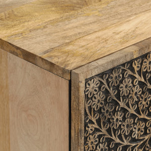 Credenza 60x33x75 cm in Legno Massello di Mango 358214