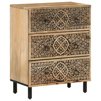 Credenza 60x33x75 cm in Legno Massello di Mango 358215