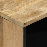 Comodino 50x33x60 cm in Legno Massello di Mango 358222