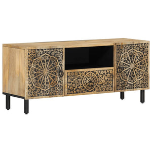 Mobile Porta TV 105x33x46cm in Legno Massello di Mango 358226