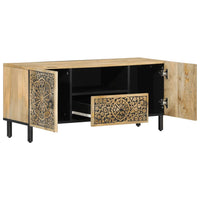 Mobile Porta TV 105x33x46cm in Legno Massello di Mango 358226