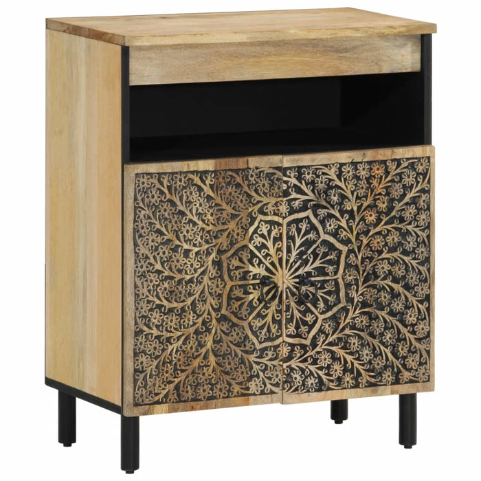 Credenza 60x33x75 cm in Legno Massello di Mango 358237