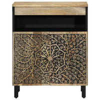 Credenza 60x33x75 cm in Legno Massello di Mango 358237