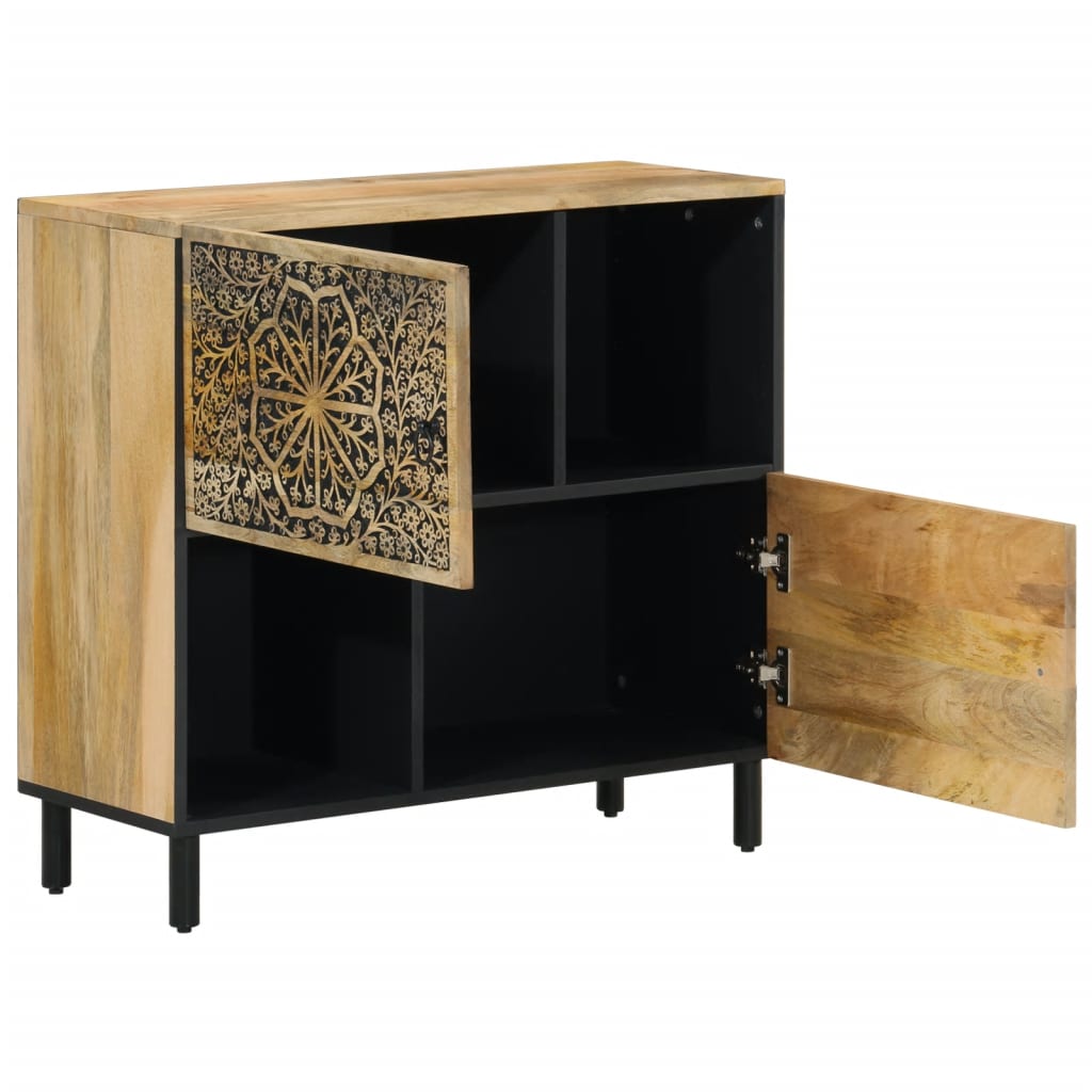 Credenza 80x33x75 cm in Legno Massello di Mango 358239