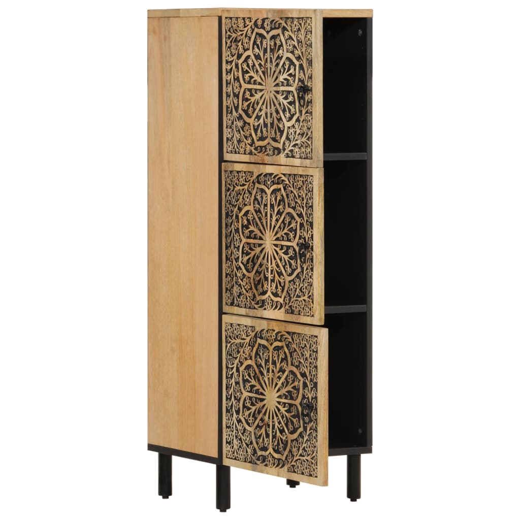 Credenza 40x33x110 cm in Legno Massello di Mango 358241