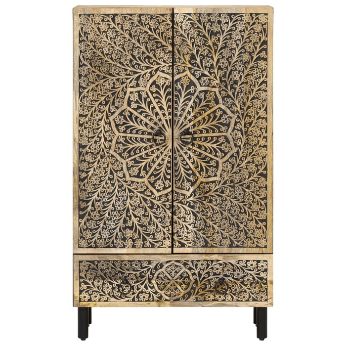 Credenza 60x33x110 cm in Legno Massello di Mango 358242