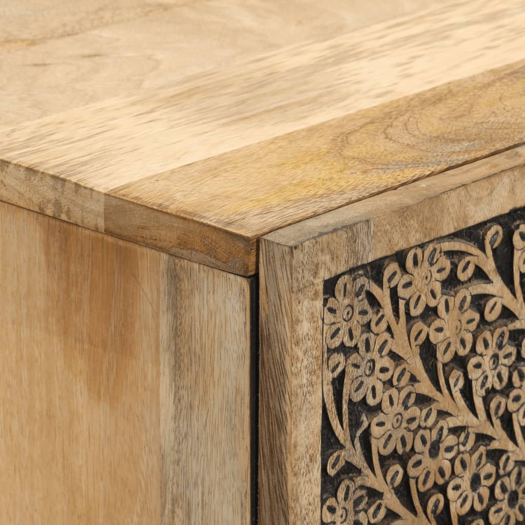 Credenza 60x33x110 cm in Legno Massello di Mango 358242