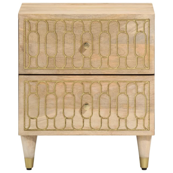 Comodino 40x33x46 cm in Legno Massello di Mangocod mxl 91878