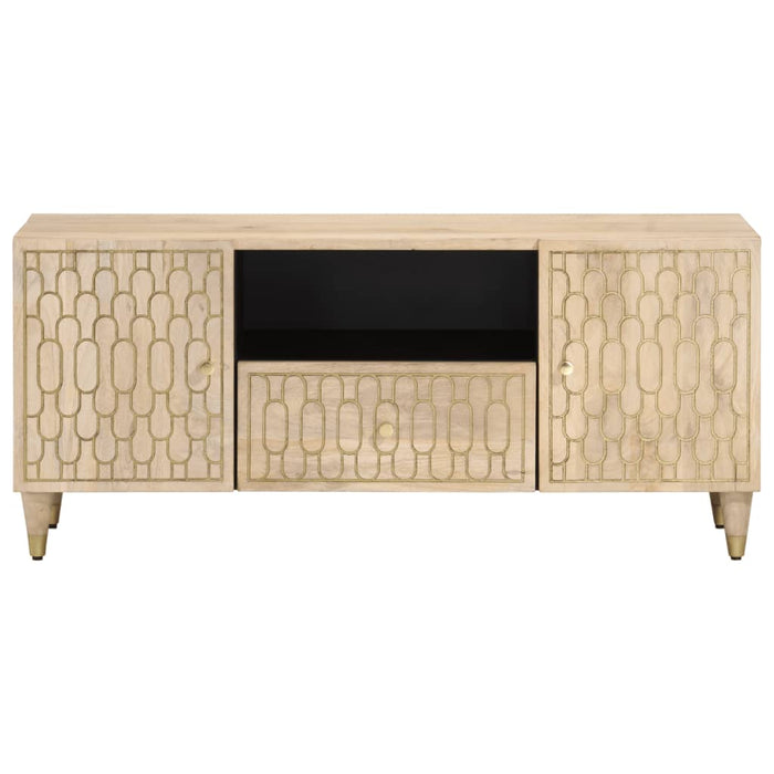 Mobile Porta TV 105x33x46cm in Legno Massello di Mango 358262