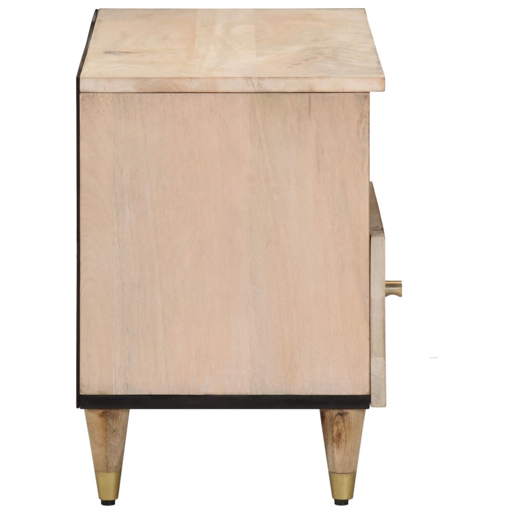 Mobile Porta TV 80x33x46 cm in Legno Massello di Mango 358265