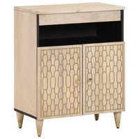 Credenza 60x33x75 cm in Legno Massello di Mango 358273