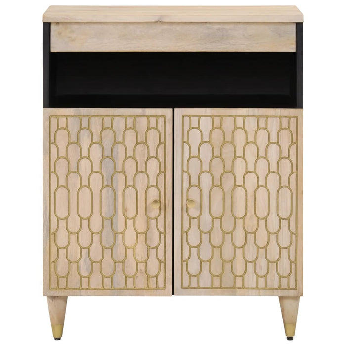 Credenza 60x33x75 cm in Legno Massello di Mango 358273