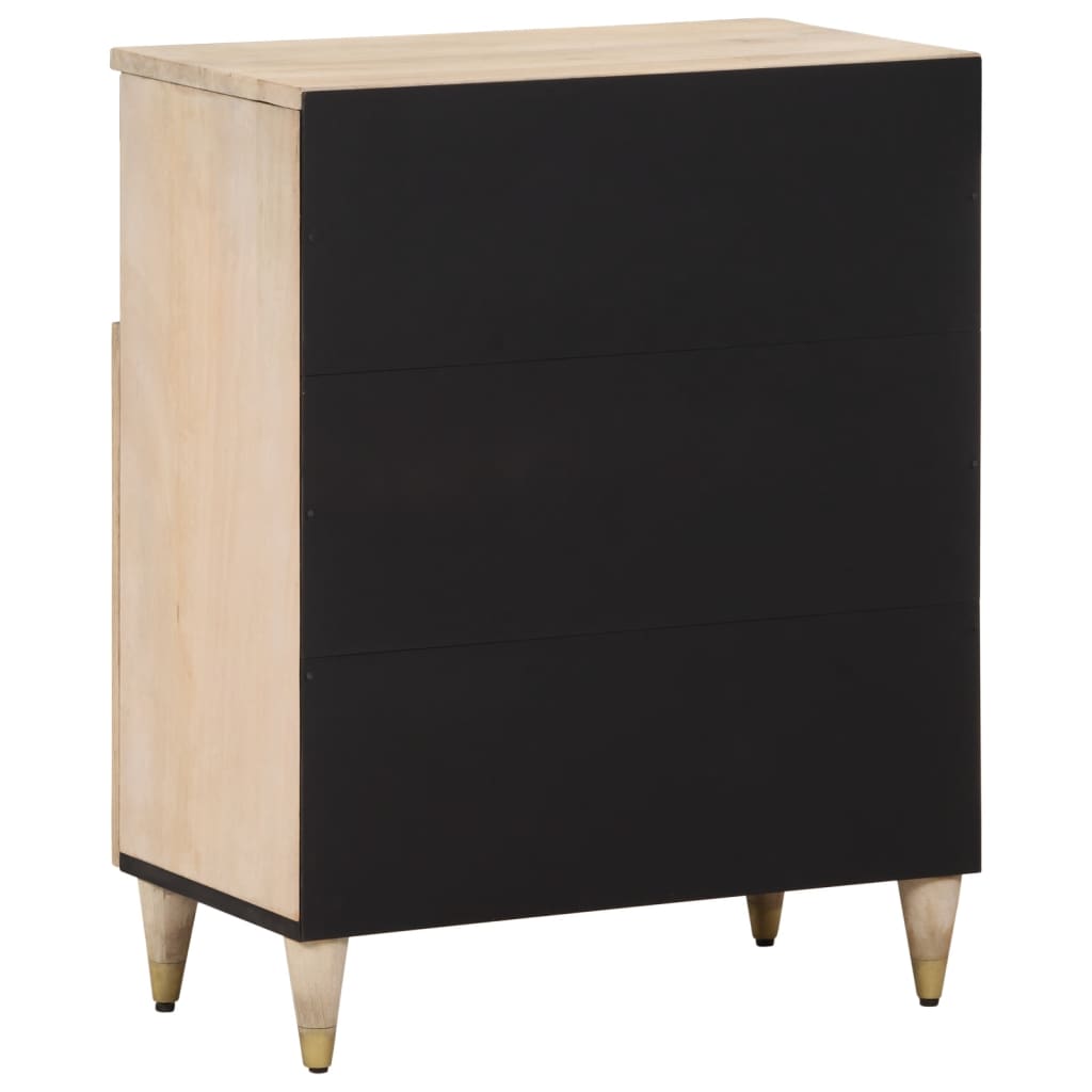 Credenza 60x33x75 cm in Legno Massello di Mango 358273