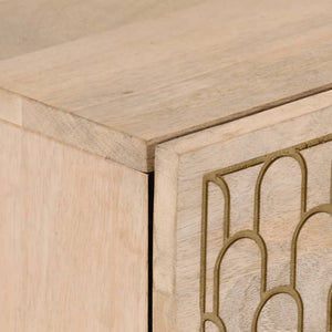 Credenza 80x33x75 cm in Legno Massello di Mango 358275