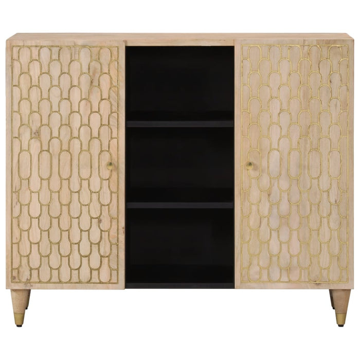 Credenza 90x33x75 cm in Legno Massello di Mango 358276