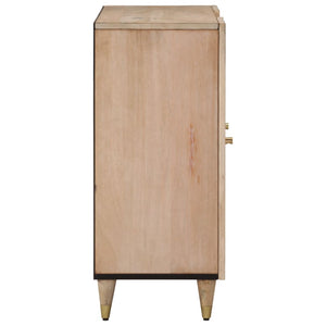 Credenza 90x33x75 cm in Legno Massello di Mango 358276