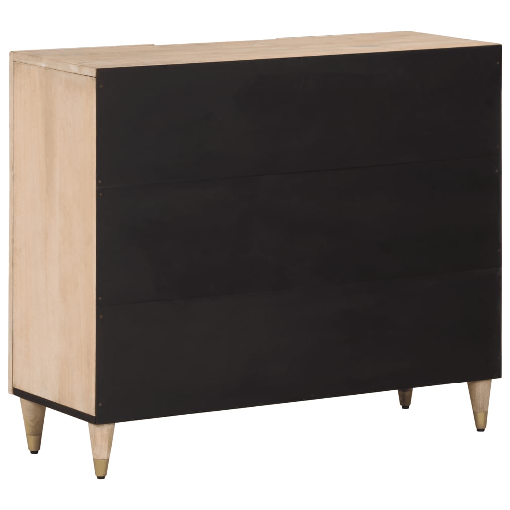 Credenza 90x33x75 cm in Legno Massello di Mango 358276