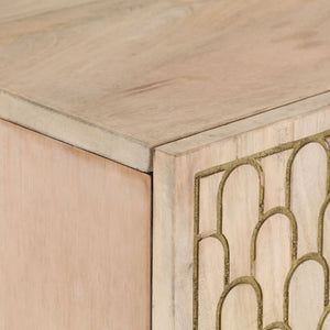 Credenza 90x33x75 cm in Legno Massello di Mango 358276