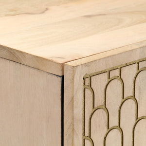 Credenza 40x33x110 cm in Legno Massello di Mango 358277