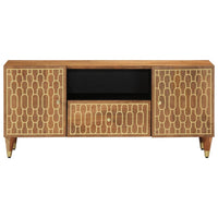 Mobile Porta TV 105x33x46cm in Legno Massello di Mango 358298