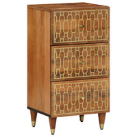 Credenza 40x33x75 cm in Legno Massello di Mango 358307