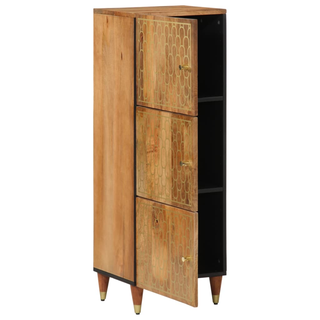 Credenza 40x33x110 cm in Legno Massello di Mango 358313