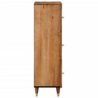 Credenza 40x33x110 cm in Legno Massello di Mango 358313