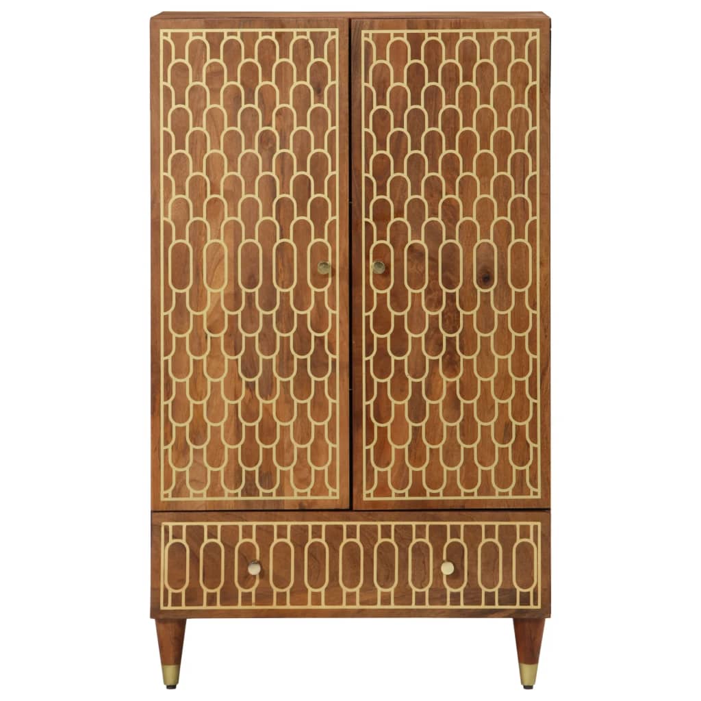 Credenza 60x33x110 cm in Legno Massello di Mango 358314