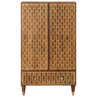 Credenza 60x33x110 cm in Legno Massello di Mango 358314