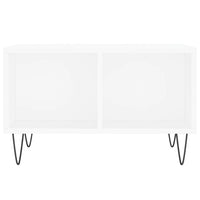 Tavolino da Salotto Bianco 60x50x36,5 cm in Legno Multistrato 830540