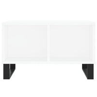 Tavolino da Salotto Bianco 60x50x36,5 cm in Legno Multistrato 830548