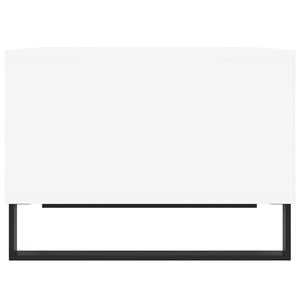 Tavolino da Salotto Bianco 60x50x36,5 cm in Legno Multistrato 830548