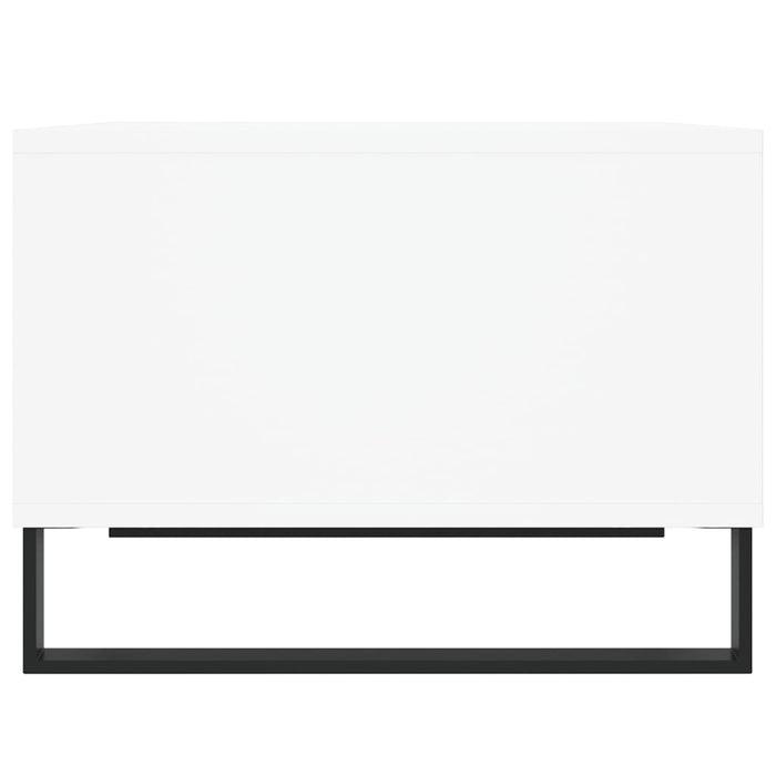 Tavolino da Salotto Bianco 60x50x36,5 cm in Legno Multistrato 830548