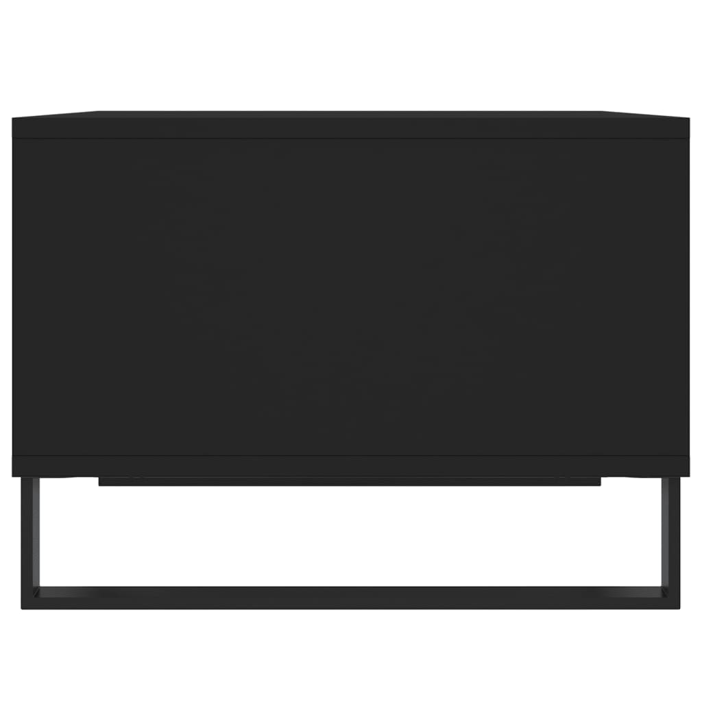 Tavolino da Salotto Nero 60x50x36,5 cm in Legno Multistrato 830549