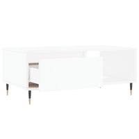 Tavolino da Salotto Bianco 90x50x36,5 cm in Legno Multistrato 830556