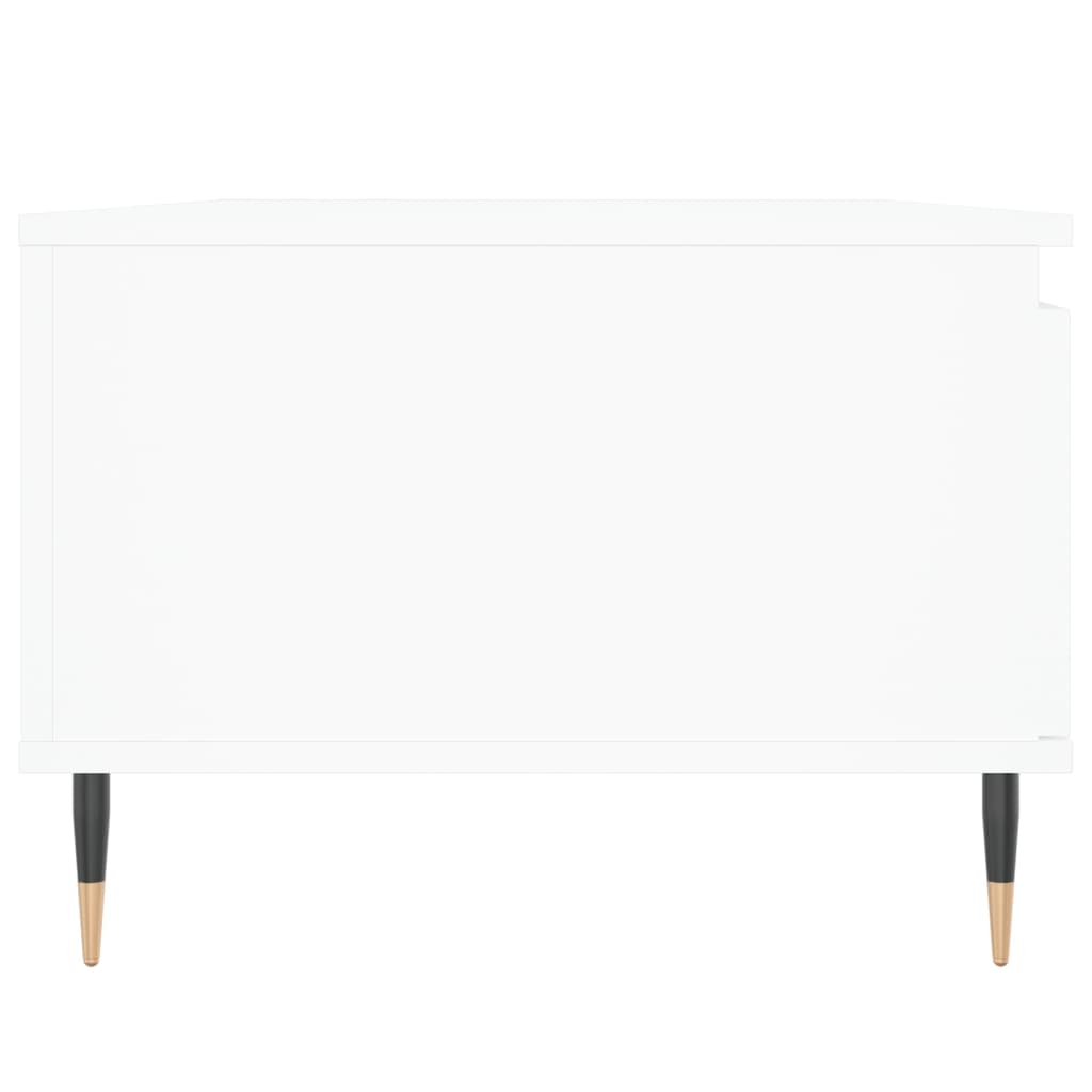 Tavolino da Salotto Bianco 90x50x36,5 cm in Legno Multistrato 830556