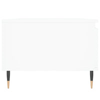 Tavolino da Salotto Bianco 90x50x36,5 cm in Legno Multistrato 830556