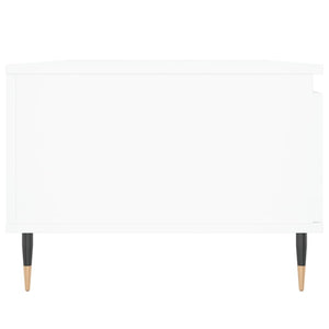 Tavolino da Salotto Bianco 90x50x36,5 cm in Legno Multistrato 830556