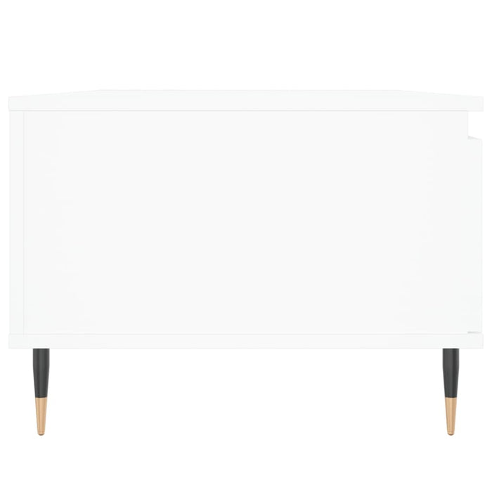 Tavolino da Salotto Bianco 90x50x36,5 cm in Legno Multistrato 830556