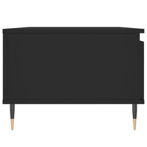 Tavolino da Salotto Nero 90x50x36,5 cm in Legno Multistrato 830557