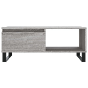 Tavolino Salotto Grigio Sonoma 90x50x36,5 cm Legno Multistrato 830578