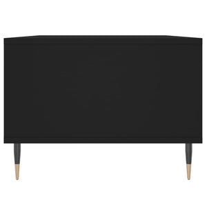 Tavolino da Salotto Nero 90x50x36,5 cm in Legno Multistrato 830581